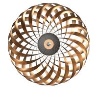Tom Rossau TR5, lámpara de pared, aluminio cepillado - dorado - 60 cm