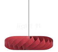 Tom Rossau TR5, lámpara de suspensión, abedul - rojo - 100 cm