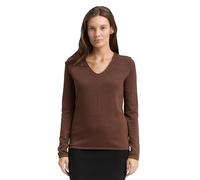 TOM TAILOR 1012976 Suéter, 27506 - Dark Pecan Brown, L para Mujer