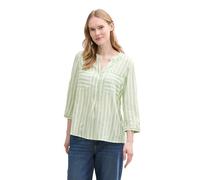 TOM TAILOR 1016350 Blusas, 37431-true Green Vertical Stripe, 38 Mujeres