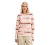 TOM TAILOR 1016350 Suéter, 37148 Peachy Knit Stripe Design, L para Mujer