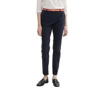 TOM TAILOR 1016542 Pantalones chinos lisos con cinturón para Mujer, Azul (10668 - Sky Captain Blue), 42W / 34L