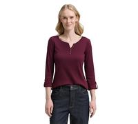 TOM TAILOR 1024036 Camiseta, 16427-Bordeaux Red, XS Mujeres