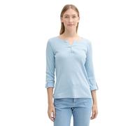 TOM TAILOR 1024036 Camiseta, 36483-light fjord Blue White Stripe, XL Mujeres