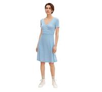 TOM TAILOR 1032059 Vestido con aspecto cambiante para Mujer, Azul (29526 - Blue Minimal Design), 44