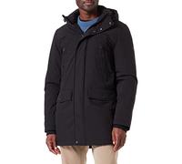 TOM TAILOR 1033673 Parka con capucha para Hombre, Negro (29999 - Black), L