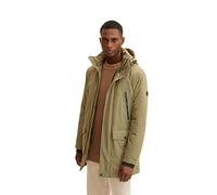 TOM TAILOR 1033673 Parka con capucha para Hombre, Verde (10415 - Dusty Olive Green), XL