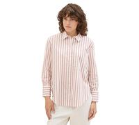 TOM TAILOR 1034784 Blusa, 32420-Rosa Offwhite Vertical Stripe, 42 para Mujer