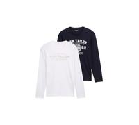 TOM Tailor 1034857 Camiseta de Manga Larga en Paquete Doble Hombre (Pack de 2)