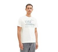 TOM TAILOR 1036364 Camiseta, 10332 Off White, XXL para Hombre