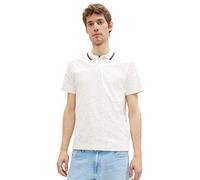 TOM TAILOR 1036441 Polo, 31835-White Broken Structure Design, XL para Hombre