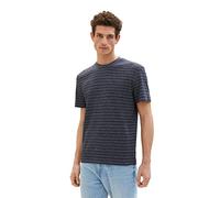 TOM TAILOR 1036443 Camiseta, 19924 Navy Streaky Grindle, M para Hombre