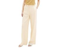 TOM TAILOR 1036638 Lea Straight Fit Pantalones, 31649-Marfil Crudo, 42W x 30L para Mujer