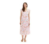 TOM TAILOR 1036665 Vestido, 31762 Diseño de Hoja Abstracta Lila, 42 para Mujer