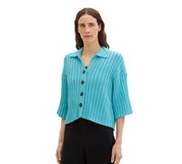 TOM TAILOR 1036749 Cárdigan de Punto, 26007 Teal Radiance-Juego de Mesa, M para Mujer