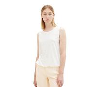 TOM TAILOR 1036793, Camiseta sin Mangas Mujer, 10315 - Whisper White, L
