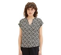 TOM TAILOR 1037231 Blusas, 32148-Black Small Abstract Design, 36 para Mujer
