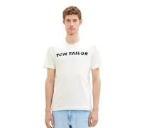 TOM TAILOR 1037277 Camiseta, 10332 Off White, L para Hombre