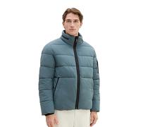 TOM TAILOR 1037333 Chaqueta Acolchada con Capucha Desmontable, 32506-dusty Dark Teal, L Hombres