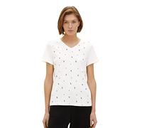 TOM TAILOR 1037404 Camiseta, 32650 Offwhite Bird Design, XL para Mujer