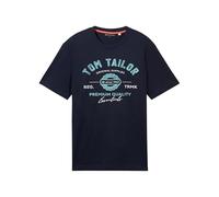TOM TAILOR 1037735 Camiseta, 10302-Dark Blue, XL para Hombre