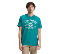 TOM TAILOR 1037735 Camiseta, 11037-Dark Bottle Green, M Hombres