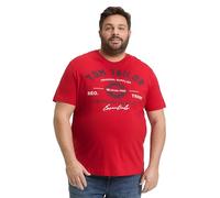 TOM TAILOR 1037735 Camiseta, 12830-Samba Red, XXL Hombres