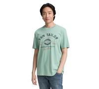 TOM TAILOR 1037735 Camiseta, 22577-Dust Green, L Hombres