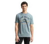 TOM TAILOR 1037735 Camiseta, 27475-Gris Menta, M para Hombre