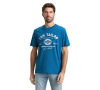 TOM TAILOR 1037735 Camiseta, 28857-Blue Petrol, 3XL Hombres