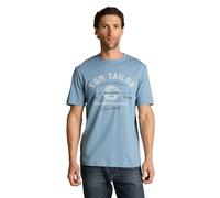 TOM TAILOR 1037735 Camiseta, 39441 Mountain Spring Blue, L Hombres