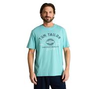 TOM TAILOR 1037735 Camiseta, 39442 River Teal, L Hombres