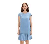 TOM TAILOR 1038425 Vestido, 10281-Mezclilla de Lavado de Piedra Media, 42 para Mujer