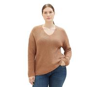 TOM TAILOR 1039242 Suéter, 32399-Blush Mahogany Melange, L para Mujer