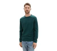 TOM TAILOR 1039805 Suéter pulóver, 36296-Dark Tree Green Melange, S para Hombre