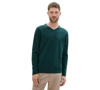 TOM TAILOR 1039806 Suéter pulóver, 36296-Dark Tree Green Melange, M para Hombre