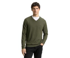 TOM TAILOR 1039811 Suéter pulóver, 39401-tea Leaf Melange, XS para Hombre