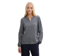 TOM TAILOR 1040546 Camiseta de Manga Larga, 37471-navy Blue White Thin Stripe, XL Mujeres