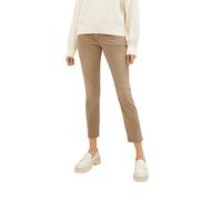 TOM TAILOR 1040963, Pantalones de Corte cónico Mujer, 28722 - Dark Sepia,