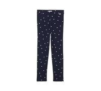 TOM TAILOR 1041057, Leggings Niñas, 35132 - Dark Blue Pink Heart,