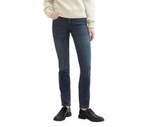 TOM TAILOR 1041100 Alexa Straight Jeans, 10282-dark Stone Wash Denim, 33W x 32L para Mujer