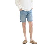 TOM TAILOR 1042439, Bermudas Jeans Hombre, 10118 - Used Light Stone Blue Denim,