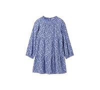 TOM TAILOR 1042586, Vestido Niñas, 35816 - Small Blue Leopard Print,