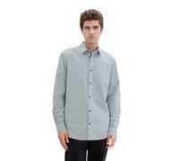 TOM TAILOR 1042654 Camisa, 35986-Dusty Mint Blue Small Check, XXL Hombres