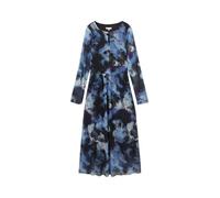 TOM TAILOR 1043038 Vestido Midi de Malla con Mangas Transparentes, 36558-artistic Watercolor Design, 42 para Mujer