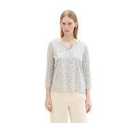 TOM TAILOR 1043100 Camiseta, 36134 - Diseño de Azulejo Neutro, XS para Mujer