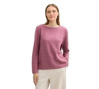 TOM TAILOR 1043168 Sudadera, 35895 - Pink Velvet Melange, L para Mujer