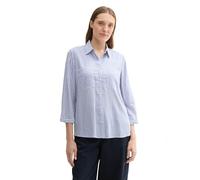 TOM TAILOR 1043198 Blusa, 35905 - Blue White Thin Stripe, 46 para Mujer