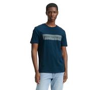 TOM TAILOR 1043491 Camiseta, 21179-Deep Pond Green, L Hombres