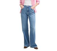 TOM TAILOR 1043509 Jeans Wide Leg, 10118 Used Light Stone Blue Denim, 30W x 32L Mujeres